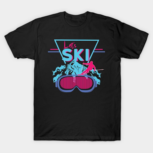 Retro Ski Area T-Shirt by CrissWild